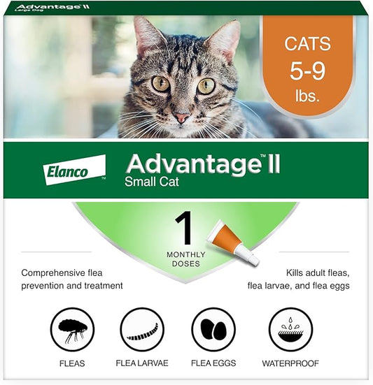 Advantage II Small Cat Flea Treatment & Prevention | 1-Month Supply