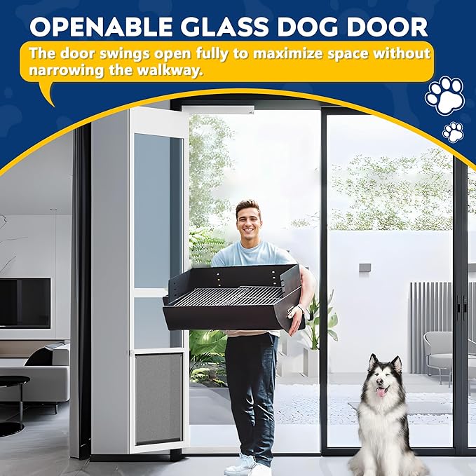 Eillion XL Pet Door for Sliding Glass Doors – 91–96" Frame
