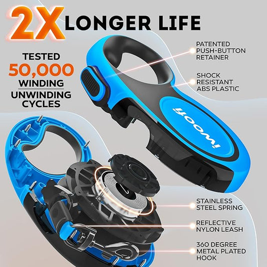 2025 Retractable Dog Leash 16.4 ft - Heavy Duty Anti-Twist Leash